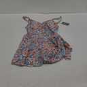 Eomenie One Piece Swimdress Swimsuits for Women Tummy Control Swim Dresses Skirt Bathing Suit (Medium, Orange Floral Printed 2)