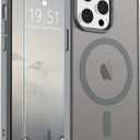 SUPFINE Magnetic for iPhone 14 Pro Max Case (Compatible with MagSafe) (Military Grade Drop Protection) Slim Translucent Matte Shockproof with Anti-Fingerprint Phone Case,Gray