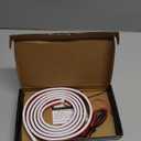 Car LED Hood Light Strip, 70 Inch 12V Flexible Waterproof Daytime Running Lights for Car, Universal Engine Cover Decoration Accessories for Cars, SUVs, Trucks, Dynamic Scan Start-up Effect (White)