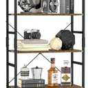 OTK 5 Tier Bookshelf, Tall Bookcase, Office Shelf Storage Organizer, Modern Book Shelf for Living Room, Bedroom, and Home Office, Vintage