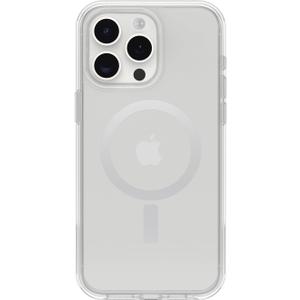 OtterBox iPhone 15 Pro MAX (Only) Symmetry Series Clear Case (Clear), Snaps to MagSafe, Ultra-Sleek, Raised Edges Protect Camera & Screen