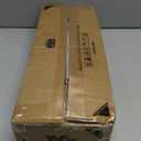 YaFex Heavy Duty Curtain Rods 32-150 Inch, 1 Inch Adjustable Black Curtain Rod for Windows, Extra Long Window Treatment Rods with Aluminium Finials, Easy Installation