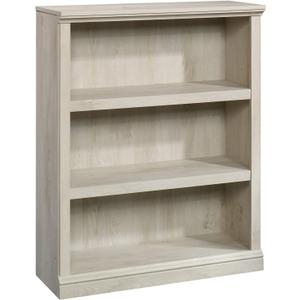 Sauder Miscellaneous Storage 3-Shelf Bookcase/Book Shelf, Chalked Chestnut Finish 