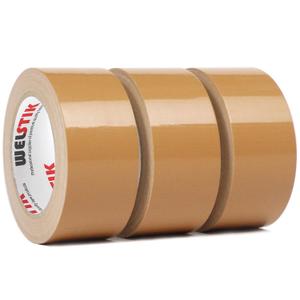 WELSTIK Professional Duct Tape 3 Pack, 1.88" x 30 yd Waterproof Tape Fabric Coloured Gaffer Tape for Repairs, DIY, Crafts, Indoor and Outdoor Use, Brown