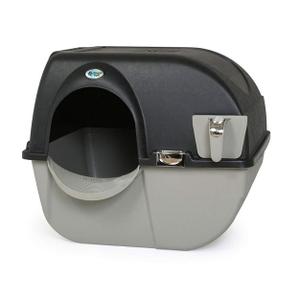 Omega Paw EL-RA20-1 Elite Roll 'N Clean Self Cleaning Litter Box with Integrated Litter Step and Unique Sifting Grill, Large, Midnight Black Omega Paw EL-RA20-1 Elite Roll 'N Clean Self Cleaning Litter Box with Integrated Litter Step and Unique Sifting Grill, Large, Midnight Black