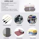 2PCS Bed Sheet Organizer Bands, Bed Sheet Straps Organizer and Storage Keepers, Elastic Adjustable Straps for Bedding, Sheets Organizer for Closet, Sheet Keeper Bedding Band (6.6FT)