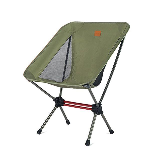 Naturehike Ultralight Camping Chair, Portable Backpacking Chair with Storage Bag & Anti-Sinking Feet, Lightweight Compact Collapsible Camp Chair