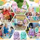 Civaner 12 Pcs Bunny Stuffed Animals Bulk 12.6 Inch Easter Plush Rabbit with Tie Colorful Bunny Plush Toys for Easter Basket Stuffers Valentines Birthday Gifts Baby Shower Wedding(Pastel Color)