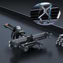 OATSBASF Car Vent Phone Mount [Full Metal Body] Foldable Car Air Vent Phone Holder, Compatible with iPhone 17 16 Pro Max 15 14 / Samsung S25 Ultra 24 / All Phone Models (X03)