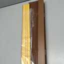 DEZ FURNISHINGS Cordless 2" Faux Wood Blind, 44" W x 48" H, Dark Oak