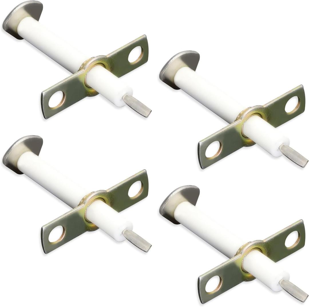 4 Pcs PA020028 Top Burner Spark Ignitor Replacement Parts for Viking Stoves - Compatible With PA020014, AP5315182, 910113, G5007447 Viking Stoves Range Parts - Viking PA020028 Genuine Offset Ignitor