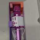 Amazmic Toys for Girls, Kids Karaoke Microphone Toddler Microphone for Kids with Lights, for Girls, Birthday New Year Party Boys Toy Age 3 4 5 6 7 8+(Light Purple)