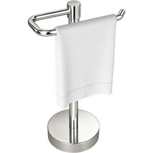 YUMORE Hand Towel Holder Stand Countertop Towel Rack Free Standing Towel Bar Hanger for Bathroom Kitchen