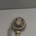 SOPOKE Mini Portable Baby Stroller Fan,3 Speed Personal Handheld Fan,Battery Operated Rechargeable 360 Flexible Tripod Cooling Fan, Suitable for Car Seat Crib Treadmill Golf Cart Travel(Yellow)