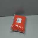 Postropaky Women's Fleece Lined Waterproof Leggings, High Waisted Winter with Zipper Pockets (Orange Red)