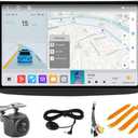 Upgrade Radio for Fiat 500 500C 2007-2015 Stereo Head Unit, 8-Core 4+64 GB Android 14 9" Touch Screen GPS Navigation with Car-Play Android Auto/SWC/FM/Cooling Fan/5G WiFi