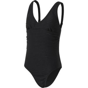 Girls Swimsuit One Piece Bathing Suit V Neck Girls' Swimwear Adjustable Straps Teen Girl Swimsuit  Yizuoding006 (12 Years, Black)
