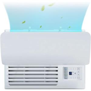 VIOKKO Air Conditioner Deflector for Window Units, Universal Adjustable Air Conditioning Deflector Anti-Wind Baffles Anti Direct Blowing Windshield Wind Guide, 20.83"x10.61" Freely Cut, White