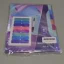 8 Tabs Durable Plastic Write & Erase Large Tabs Dividers for 3 Ring Binders, Rectangle Binder Dividers with Sticker for Study, Teacher, Office, Home Organizers (Multi A, 3 Set (24 Tab))