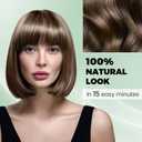 KAISASA Brown Hair Dye Shampoo 3 in 1Argan Herbal Hair Color Shampoo Covers Gray Hair for Women and Men (16.9 fl.oz Brown)