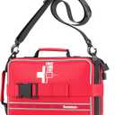 Advanced First Aid Kit, Comprehensive Trauma First Aid Kits with Labelled Compartments for Cars, Home, Office, Backpacking, Camping, Traveling, and Cycling -Upgrade 324 Piece (Max)