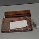 Rustic State Vigo 4 Sectional Adjustable Under Cabinet Mount Wood Stemware Rack Hanging Shelf Glassware Holder Bar Organizer with up to 12 Glass Storage 12 Inch Deep Chestnut