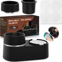 Pro Mael Reusable Pods Kit for Nespresso Vertuo, Refillable Coffee Pods with 52 Pcs Aluminum Foil Lids for VertuoLine Capsules, Compatible for VertuoPlus Espresso Machine (Pods not included)