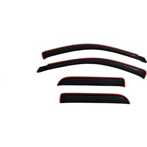 Auto Ventshade [AVS] In-Channel Rain Guards For 2002 - 2008 Dodge Ram 1500; 2003 - 2009 Dodge Ram 2500/3500 Quad Cab | Window Vent Visors, 4 pcs. - Smoke | 194623