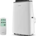 Garvee 14000 BTU Portable Air Conditioner for Rooms up to 750 Sq. Ft, 3-in-1 AC Unit with Cooling, Dehumidifier & Fan, 3 Fan Speeds, Auto Swing, 24H Timer, Energy-Saving, Remote & Window Kit, Gray