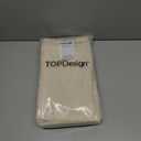 TOPDesign 24-Pack Economical 16"x15" Cotton Tote Bags, Lightweight Medium Reusable Grocery Shopping Cloth Bags, Suitable for DIY, Advertising, Promotion, Gift, Activity (Beige)