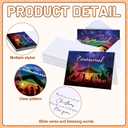 48 Set Religious Nativity Christmas Card Scripture Emmanuel Christian Jesus Greeting Cards with Envelope Bulk Scriptures Bible Verses Nativity Scene for Xmas Blessings Party Winter New Year