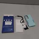 RMOCR Case for Samsung Galaxy S25, Full Body Heavy Duty Rugged Shockproof Protective Phone Cover with Lanyard Strap, Tempered Glass Screen Protector and Camera Lens Cover, Mint Green