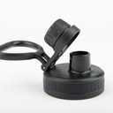 BENTO BOTTLE - Stainless Steel Vacuum Insulated Coffee & Water Bottle, Hot & Cold Beverages - Easy Drink Lid, 32 Fl Oz (900 mL) (Two 16 Fl Oz) Drink Compartments and Solid Storage Base (Black)