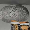Front Brake Rotors Pads Set for Harley Davidson Electra Glide for Road King for Road Glide for Street Glide, for FLHR,FLHRI/FLHT/FLHTI/FLHTCU/FLHTC/FLHX, 2000-2007, 11.5" 2pcs