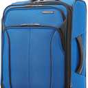 American Tourister 4 KIX 2.0 Expandable Softside Luggage with Spinner Wheels, 20 SPINNER, CLASSIC BLUE