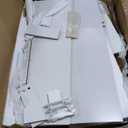 Shintenchi Kitchen Pantry Cabinet,5 - Layer Storage Cupboard with Adjustable Shelves for Organizing and Storing Food Items,47'' Versatile Buffet Sideboard for Kitchen, Bathroom and Laundry,White