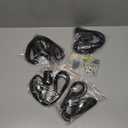 Coume 12ft Extension Hanging Lantern Cord Cable Extension Light Hanging Lantern Pendant Lamp Cord with Switch Plug, E26 E27 Bulb Socket and Hooks for Kitchen Bedroom Plant Growth Light(Black,4 Pcs)