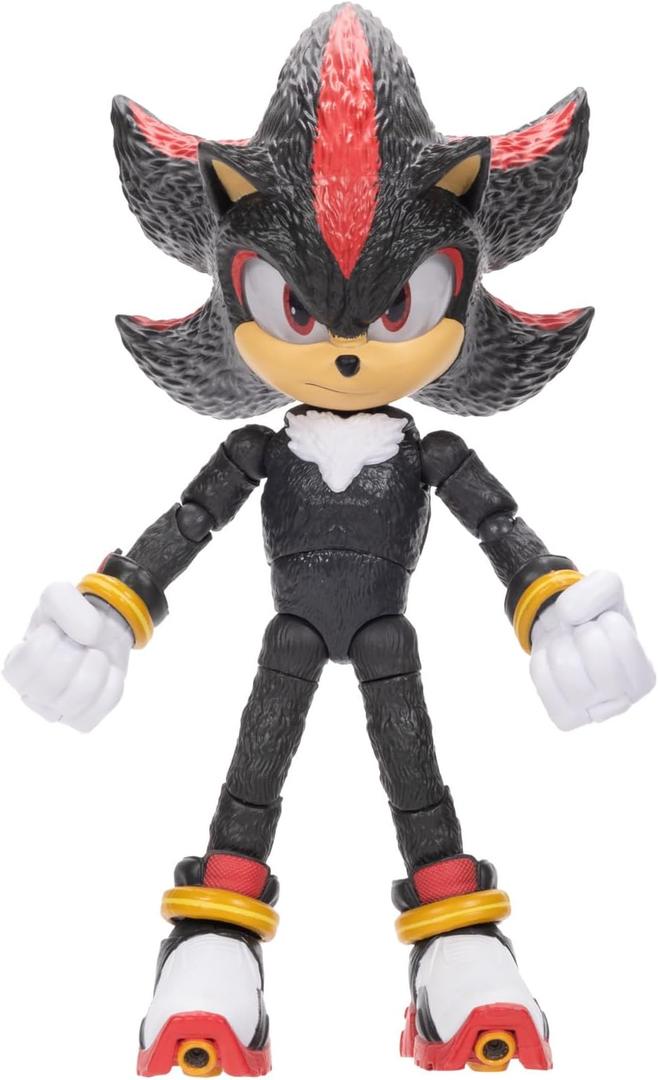Sonic The Hedgehog  5-Inch Shadow Action Figure  20+ Points of Articulation  Official Collector Toy  Boys & Girls Ages 3+