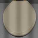 HIGHCRAFT Premium Elongated Toilet Seat with Slow-Close Design, Adjustable Hinges & Quick Removal Mechanism - Molded Plastic Toilet Seat - Fits Standard Elongated Toilets - Oval Seat in Bone/Beige