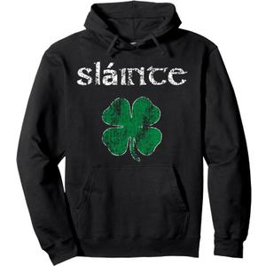 Slainte Cheers Good Health from Ireland- Men Women Pullover Hoodie, Size Small