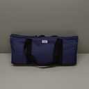 American Mahjong Tile Set,166 White Tiles Complete Mahjong Kit with Blue Carring Bag, 4 All-in-One Rack/Pushers 2 Mahjong Tile Tray with Lids, American Mahjong Set with Blue Carrying Bag