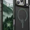 DOMAVER Magnetic for iPhone 17 Pro Max Case 6.9" 2025, [Compatible with Magsafe] Slim Cute Translucent Matte Shockproof Drop Protective Bumper Women Men Phone Cover for iPhone 17 ProMax, Green