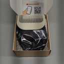 Clip in Bangs, 100% Real Human Hair Natural Black Fake Bangs Clip in Hair Extensions Wispy Bangs Fringe with Temples Hairpieces for Women Curved Air Bangs for Daily Wear