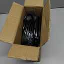 50 FT 14/3 Extension Cord Outdoor, Heavy Duty Weatherproof & Flame Retardant Black 3 Prong Power Cord with Light, Outside for Lawn & Garden, 15 Amps 1875 Watts 125 VAC 14AWG SJTW, ETL Listed