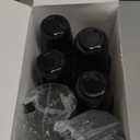 12oz Disposable Stemless Glasses With Strawless Sip Lids,PET Disposable Drinking Cups,Clear Plastic Wine Glasses for Parties Birthday,Wedding,Meeting,Christmas Party Supplies. (100, Black)