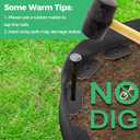 3-Inch x 100 FT Landscape Edging Border Kit with 150 Stakes, Plastic Garden Edging Border, Flexible No Dig Lawn Edging Border for Garden Flower Beds Yard Pathway Paver (Black)
