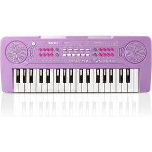 Keyboard Piano for Kids, BIGFUN 37 Keys Toddler Piano Multifunction Music Educational Instrument Toy, Electronic Kids Keyboard for 3-7 Year Old Girls and Boys (Purple)