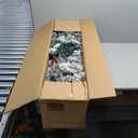 4.5ft Pre-Lit Premium Snow Flocked Hinged Artificial Christmas Tree w/150 Lights