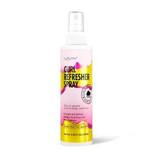 Curl Refresher Spray with Olive Fruit Oil and Jojoba Seed Oil for Hydration | Frizz Control for Soft, Shiny Curls, 180ml