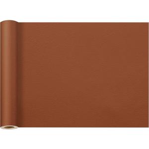 Leather Repair Patch 2 PCS, 11.8X54 with Scissors, Black (self-Adhesive, Waterproof, Custom Style, Polished, Interior use, for Furniture, car Seats, cabinets, Walls, Handbags) (Light Brown)